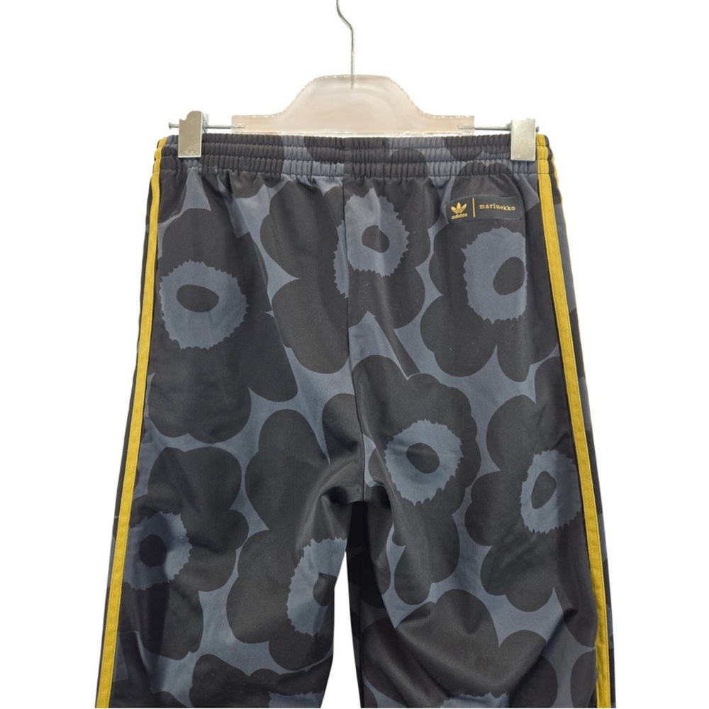 Adidas x Marimekko Firebird Track Pants Black Carbon Gold Floral Small Athletic - Picture 2 of 10